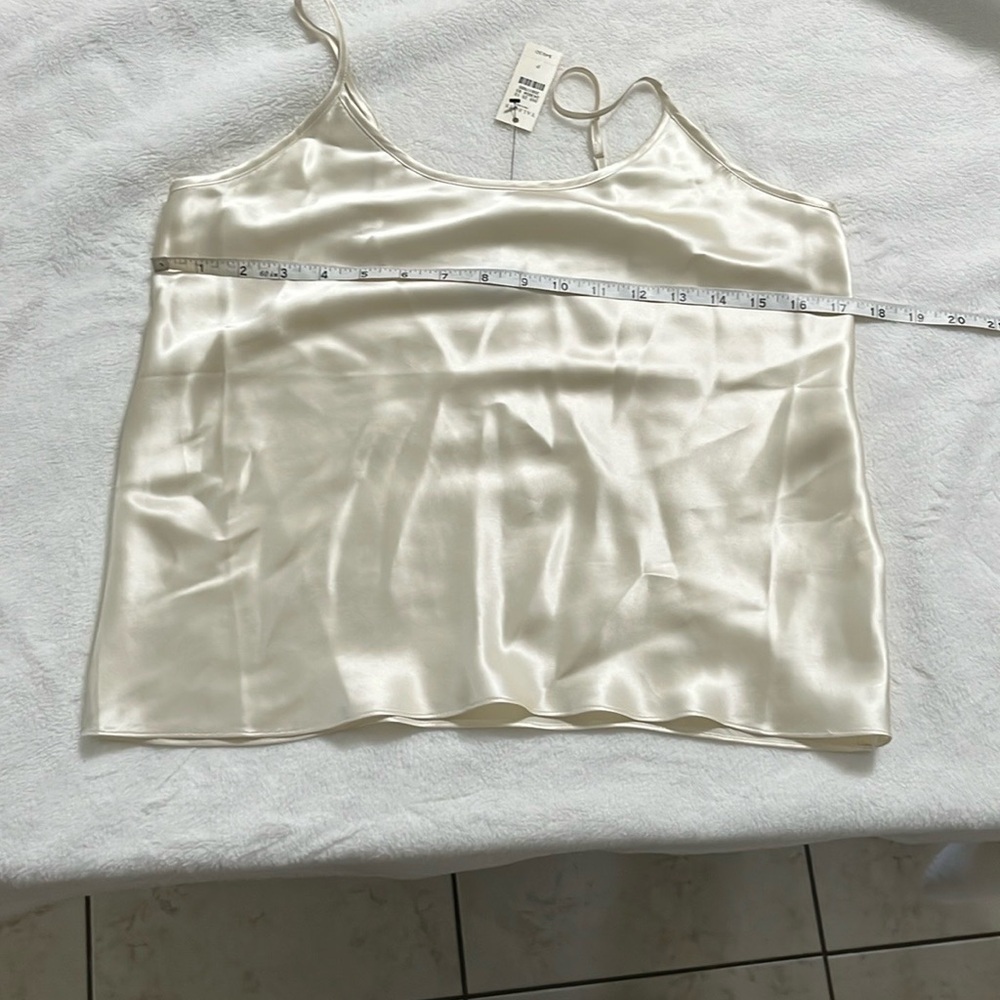 Talbots Silk Cream Fitted Bustier Camisole - Picture 7 of 8